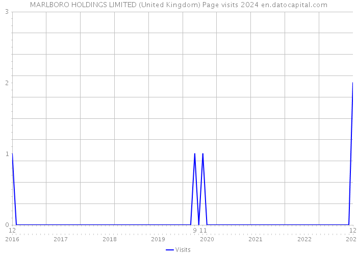 MARLBORO HOLDINGS LIMITED (United Kingdom) Page visits 2024 