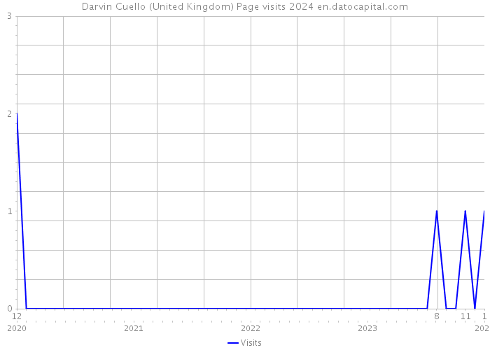 Darvin Cuello (United Kingdom) Page visits 2024 