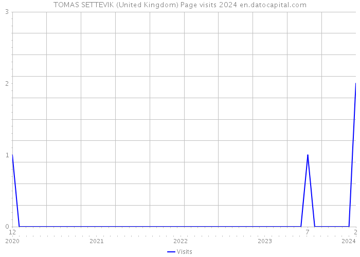 TOMAS SETTEVIK (United Kingdom) Page visits 2024 