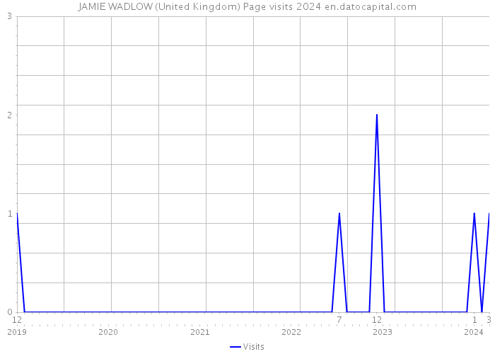 JAMIE WADLOW (United Kingdom) Page visits 2024 