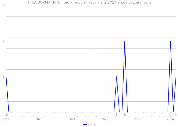 THEA BORMANN (United Kingdom) Page visits 2024 