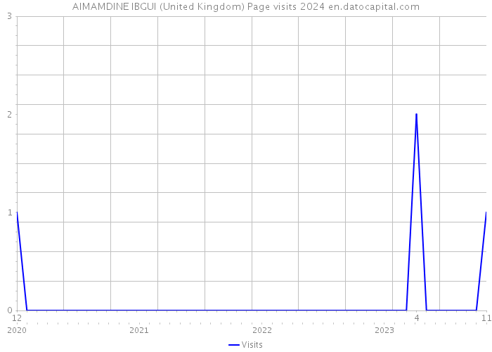 AIMAMDINE IBGUI (United Kingdom) Page visits 2024 
