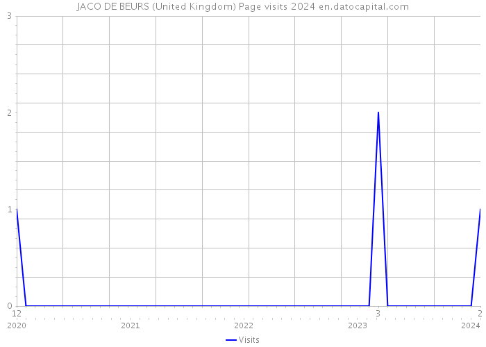JACO DE BEURS (United Kingdom) Page visits 2024 