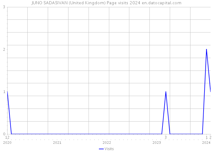 JUNO SADASIVAN (United Kingdom) Page visits 2024 