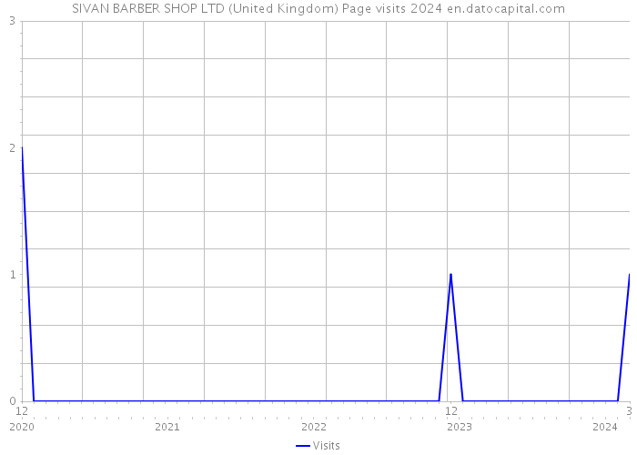 SIVAN BARBER SHOP LTD (United Kingdom) Page visits 2024 