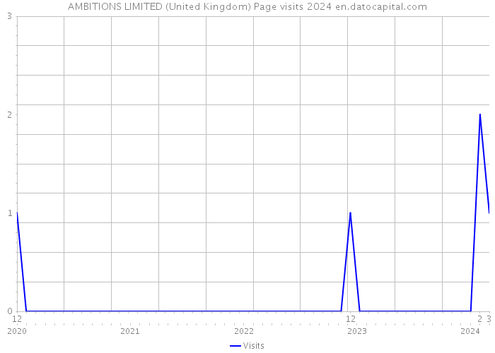 AMBITIONS LIMITED (United Kingdom) Page visits 2024 