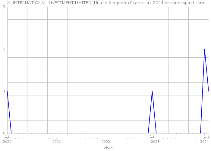 XL INTERNATIONAL INVESTMENT LIMITED (United Kingdom) Page visits 2024 