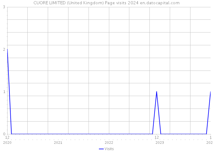 CUORE LIMITED (United Kingdom) Page visits 2024 