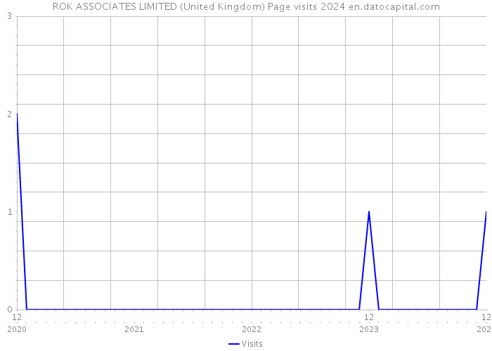 ROK ASSOCIATES LIMITED (United Kingdom) Page visits 2024 