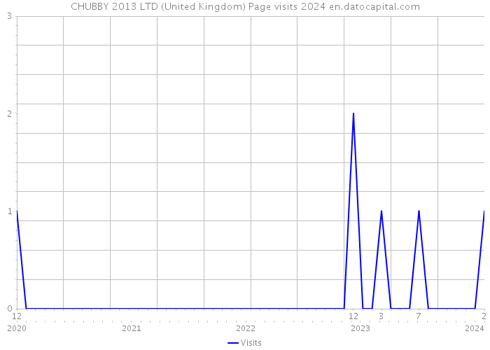 CHUBBY 2013 LTD (United Kingdom) Page visits 2024 