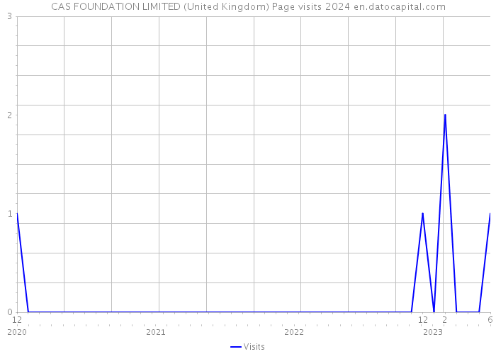 CAS FOUNDATION LIMITED (United Kingdom) Page visits 2024 