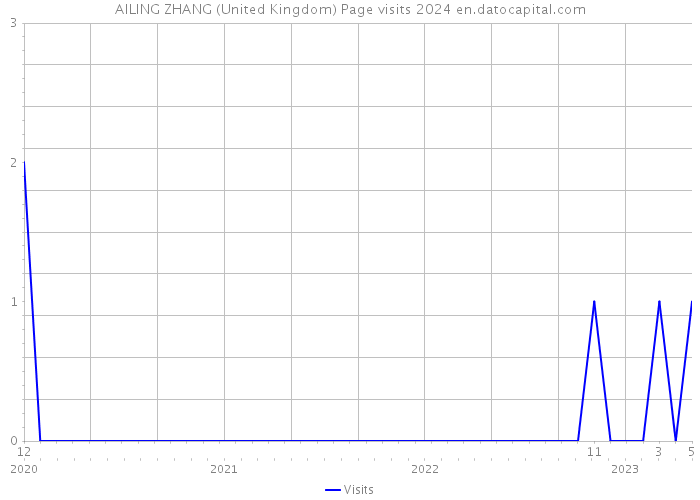AILING ZHANG (United Kingdom) Page visits 2024 