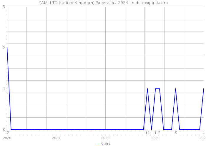 YAMI LTD (United Kingdom) Page visits 2024 