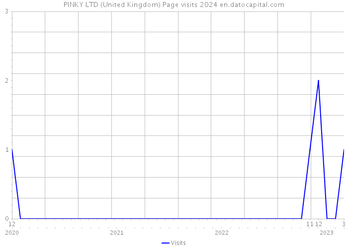 PINKY LTD (United Kingdom) Page visits 2024 