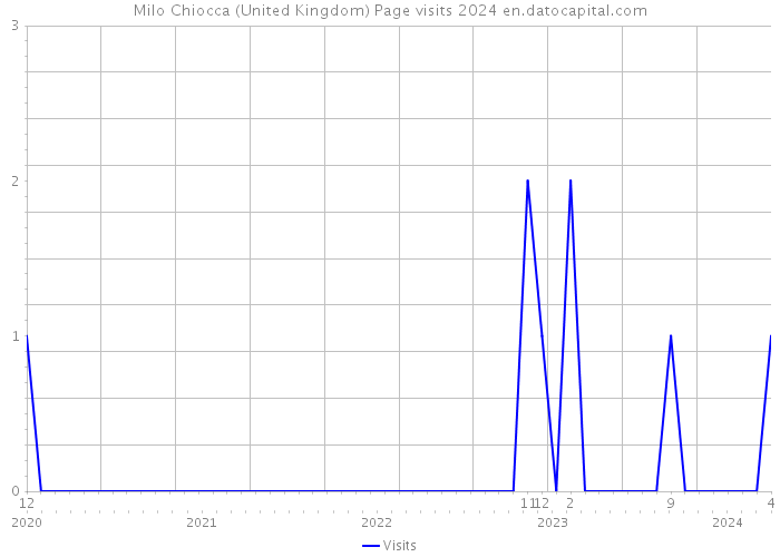 Milo Chiocca (United Kingdom) Page visits 2024 