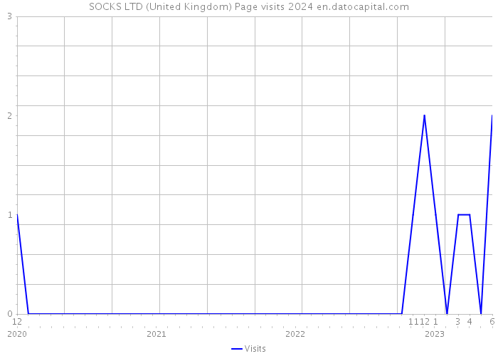 SOCKS LTD (United Kingdom) Page visits 2024 