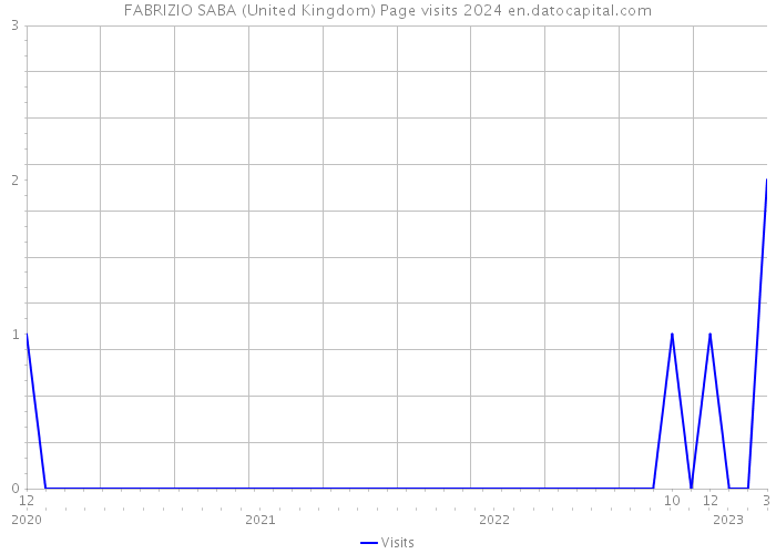 FABRIZIO SABA (United Kingdom) Page visits 2024 