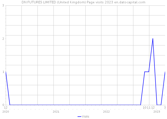 DN FUTURES LIMITED (United Kingdom) Page visits 2023 