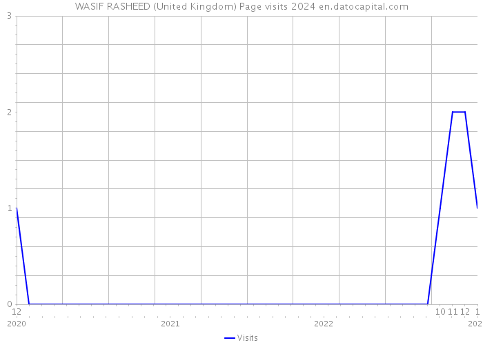 WASIF RASHEED (United Kingdom) Page visits 2024 
