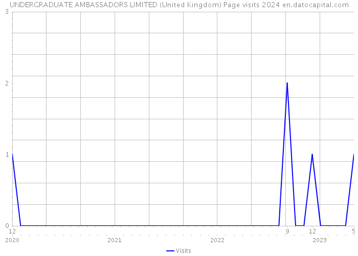 UNDERGRADUATE AMBASSADORS LIMITED (United Kingdom) Page visits 2024 