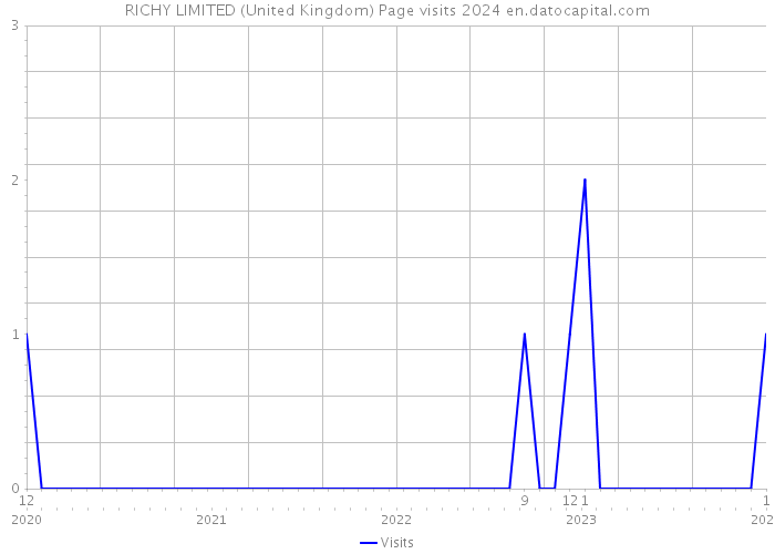 RICHY LIMITED (United Kingdom) Page visits 2024 
