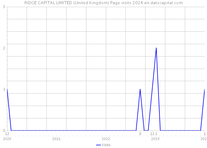 RIDGE CAPITAL LIMITED (United Kingdom) Page visits 2024 
