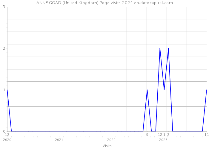 ANNE GOAD (United Kingdom) Page visits 2024 