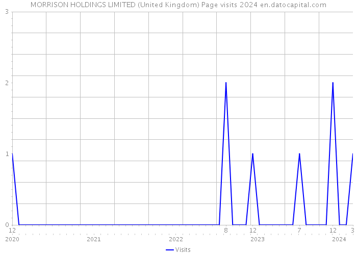 MORRISON HOLDINGS LIMITED (United Kingdom) Page visits 2024 