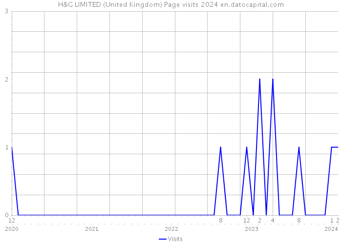 H&G LIMITED (United Kingdom) Page visits 2024 
