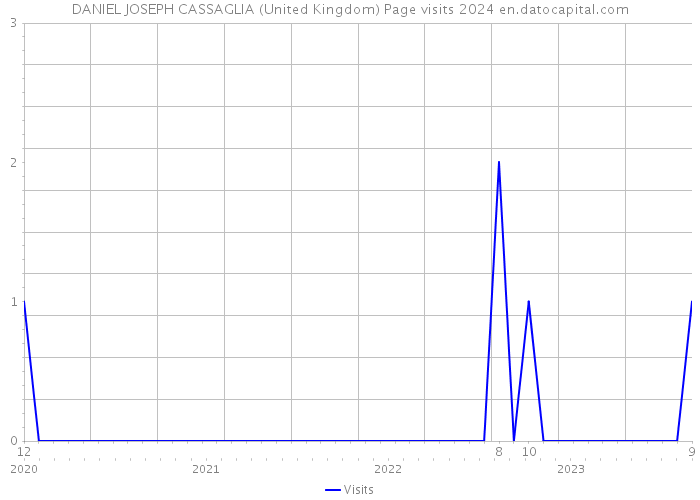 DANIEL JOSEPH CASSAGLIA (United Kingdom) Page visits 2024 