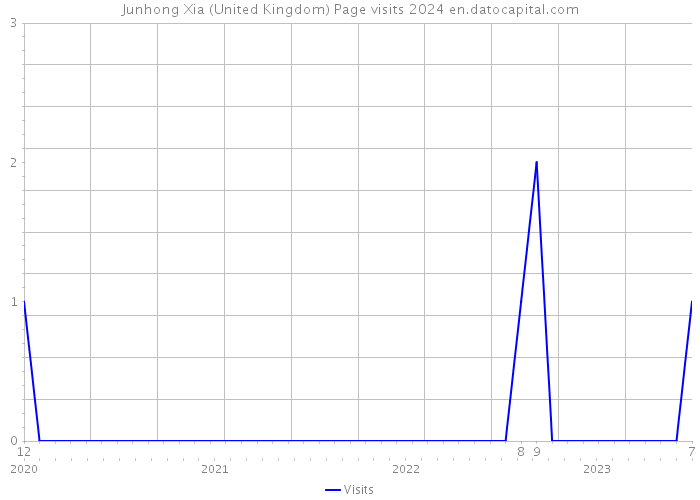 Junhong Xia (United Kingdom) Page visits 2024 