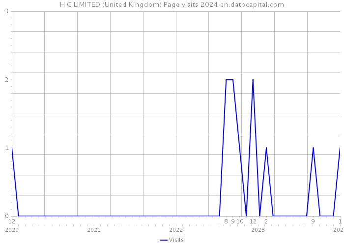 H G LIMITED (United Kingdom) Page visits 2024 