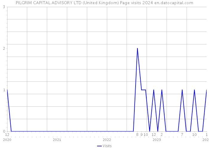 PILGRIM CAPITAL ADVISORY LTD (United Kingdom) Page visits 2024 
