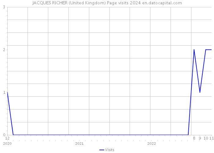 JACQUES RICHER (United Kingdom) Page visits 2024 