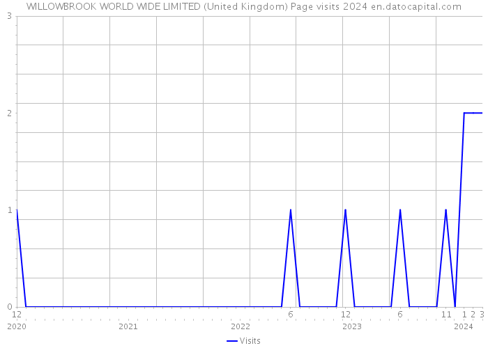 WILLOWBROOK WORLD WIDE LIMITED (United Kingdom) Page visits 2024 