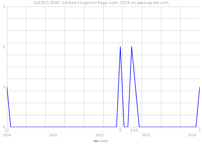 ZLATKO ZINIC (United Kingdom) Page visits 2024 
