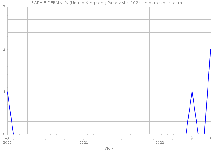 SOPHIE DERMAUX (United Kingdom) Page visits 2024 