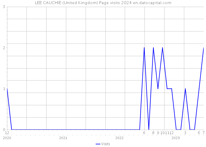 LEE CAUCHIE (United Kingdom) Page visits 2024 