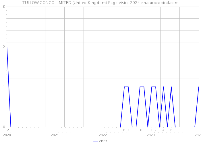 TULLOW CONGO LIMITED (United Kingdom) Page visits 2024 