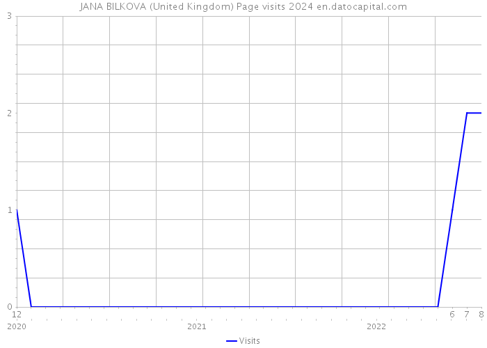 JANA BILKOVA (United Kingdom) Page visits 2024 