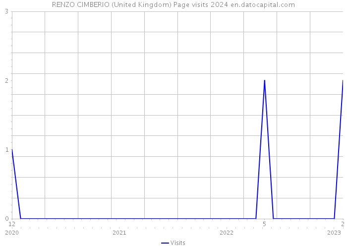 RENZO CIMBERIO (United Kingdom) Page visits 2024 