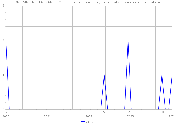 HONG SING RESTAURANT LIMITED (United Kingdom) Page visits 2024 