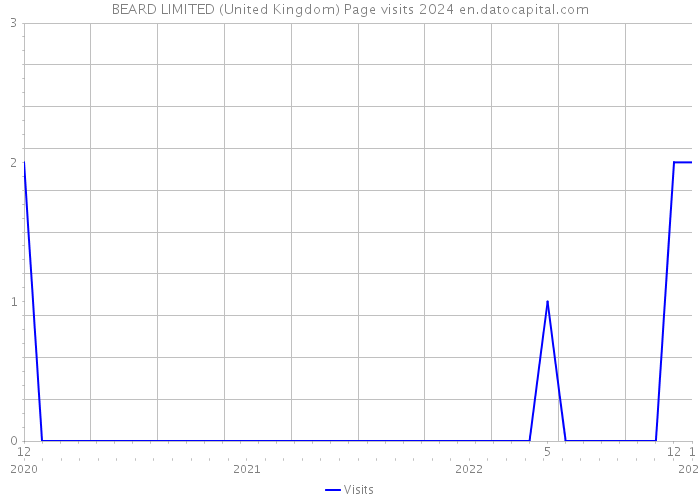 BEARD LIMITED (United Kingdom) Page visits 2024 