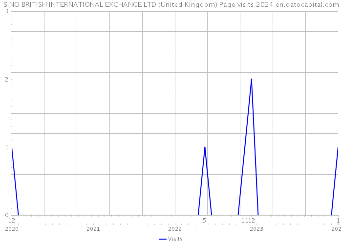 SINO BRITISH INTERNATIONAL EXCHANGE LTD (United Kingdom) Page visits 2024 
