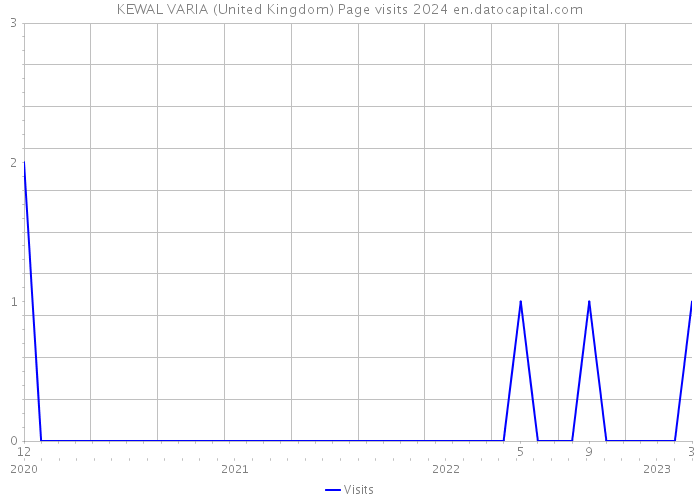 KEWAL VARIA (United Kingdom) Page visits 2024 