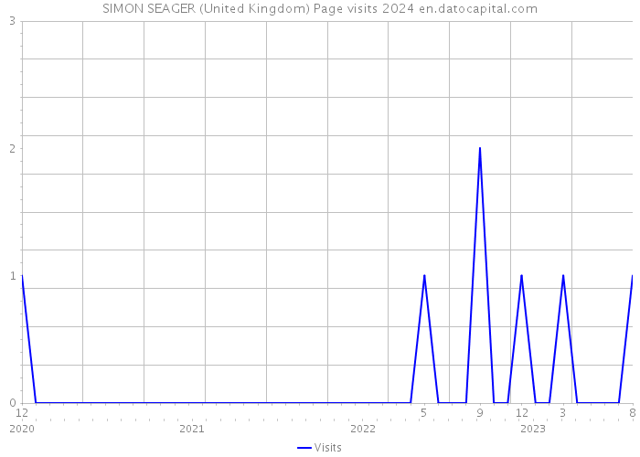 SIMON SEAGER (United Kingdom) Page visits 2024 