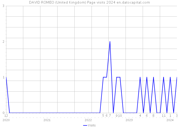 DAVID ROMEO (United Kingdom) Page visits 2024 