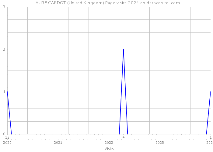 LAURE CARDOT (United Kingdom) Page visits 2024 