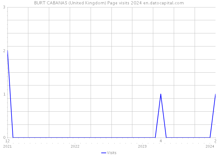 BURT CABANAS (United Kingdom) Page visits 2024 