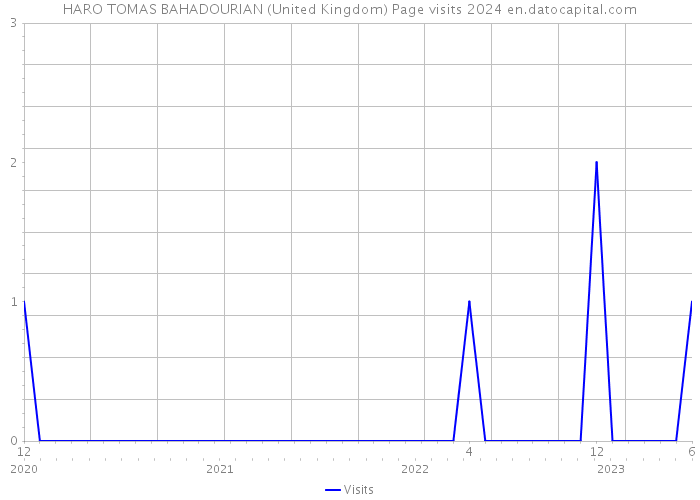 HARO TOMAS BAHADOURIAN (United Kingdom) Page visits 2024 